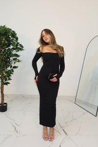 LONGDRESS CHOCKER BLACK