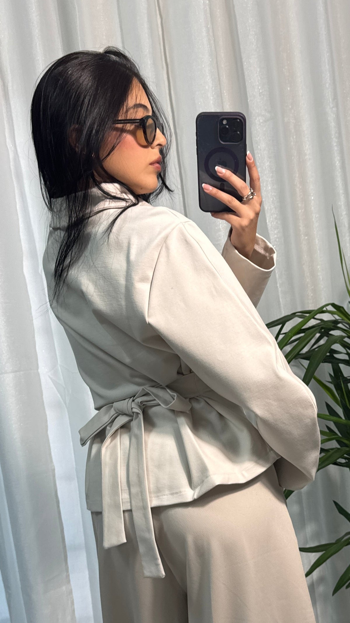 CARDIGAN ZIP BEIGE
