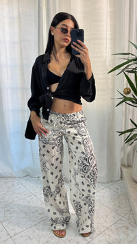 PANTALONE BANDANA WHITE