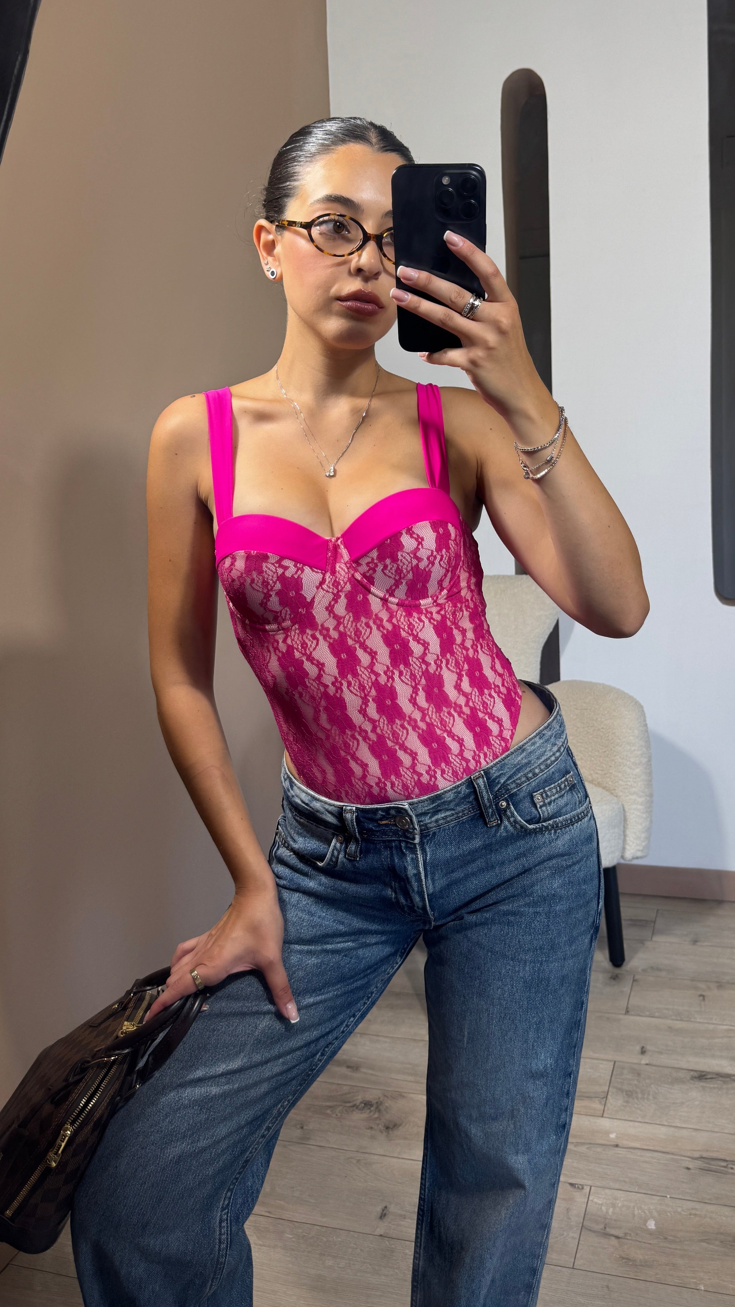 BODY/BIKINI PIZZO PINK