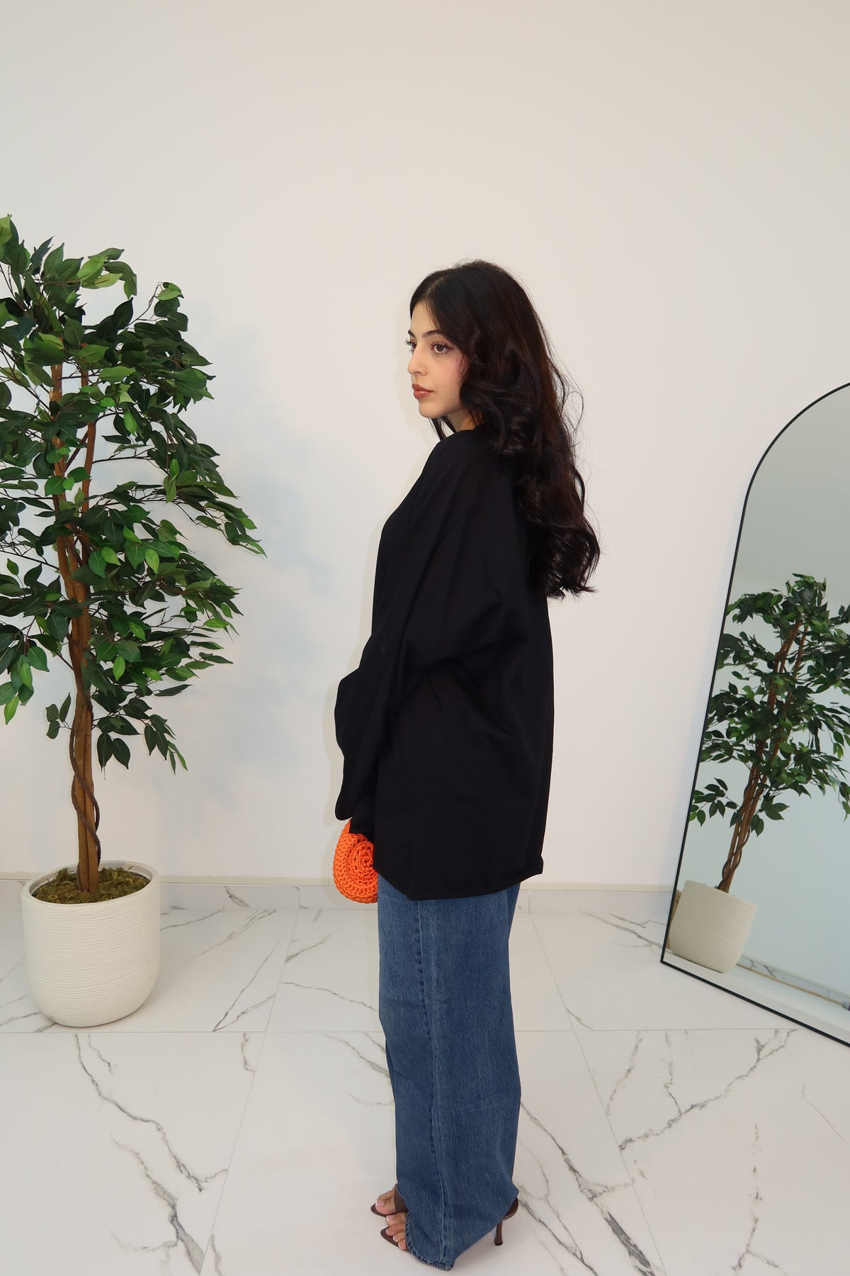 T-SHIRT OVER BLACK