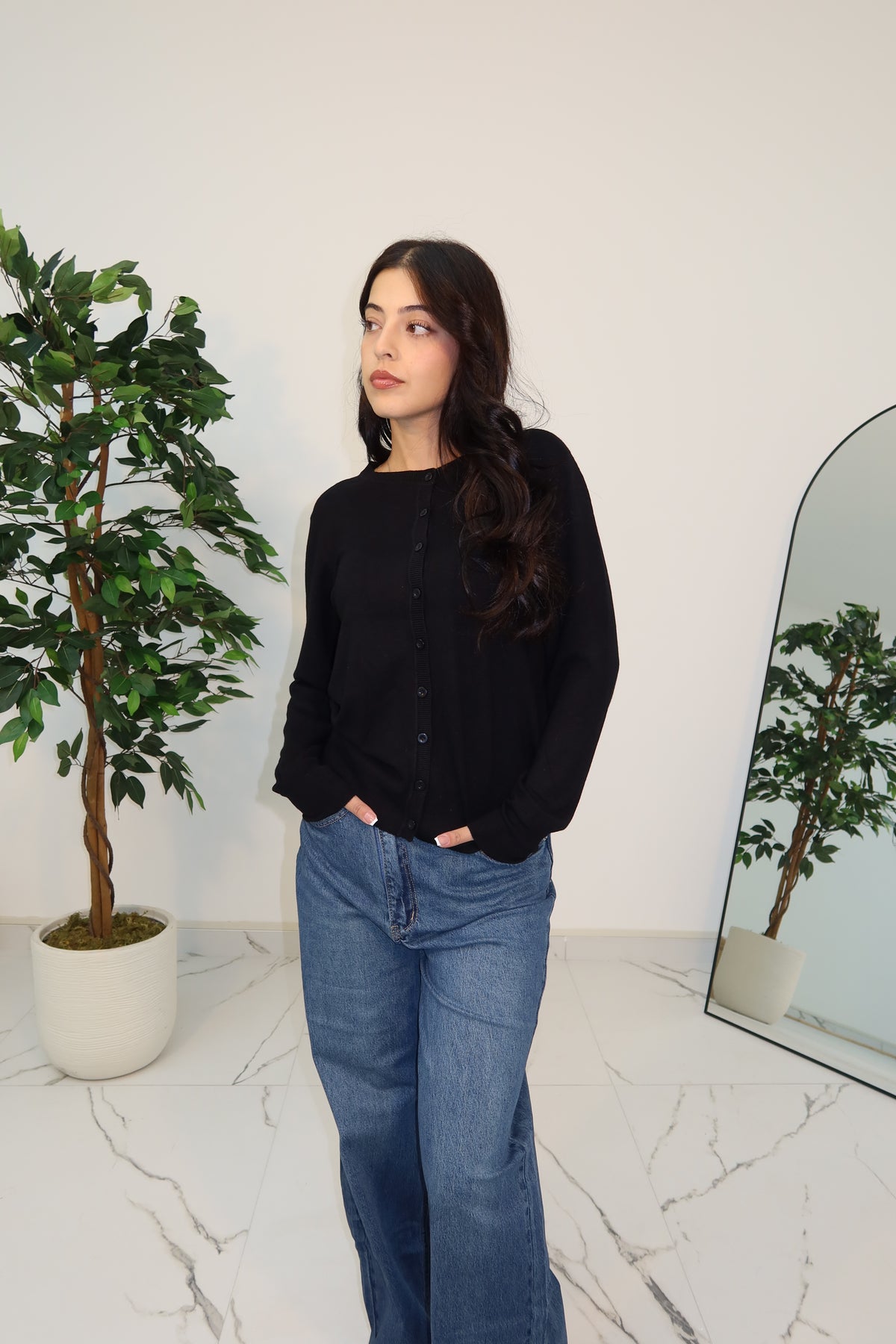 CARDIGAN BASIC BLACK