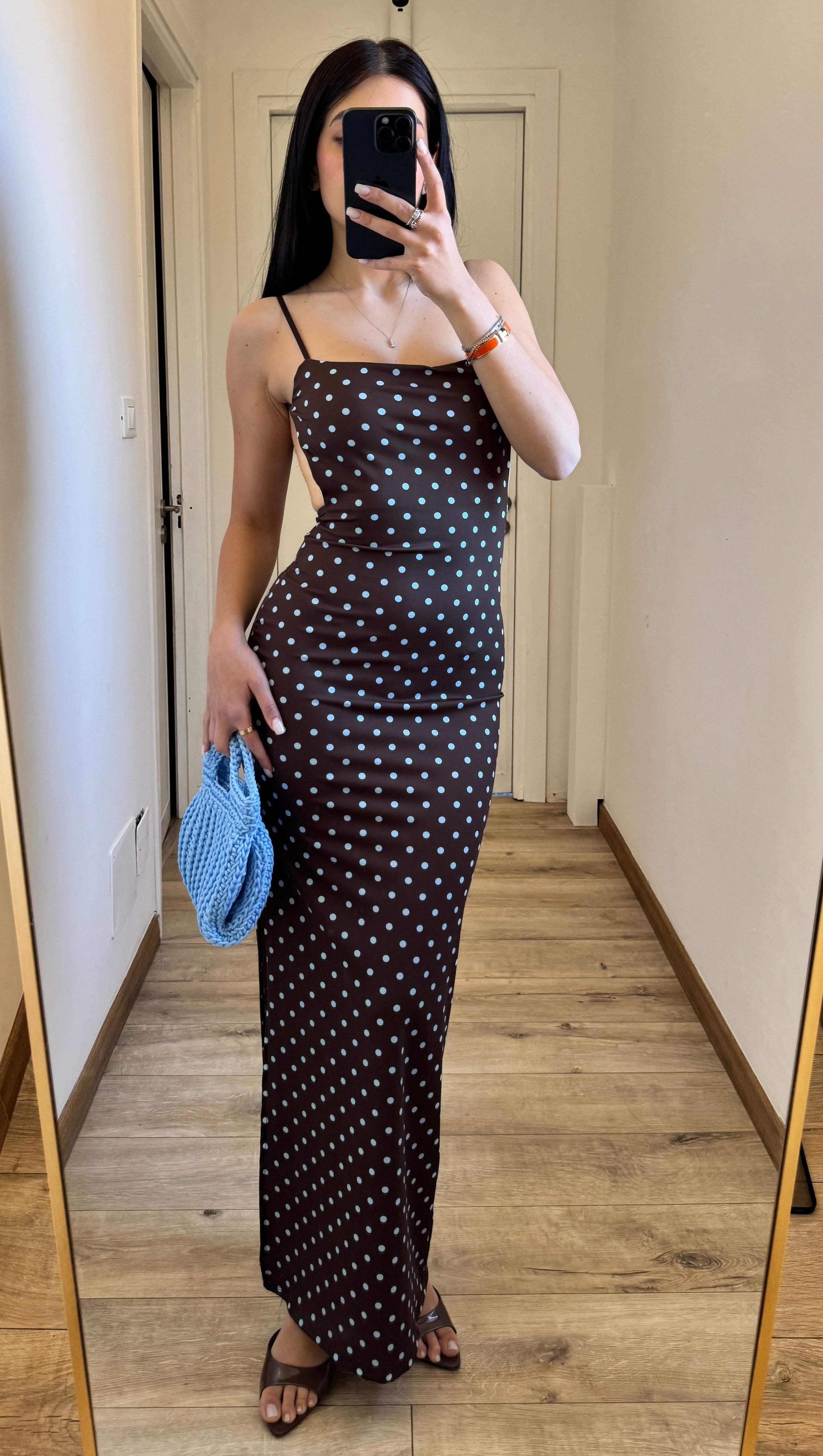 Dress Pois Brown