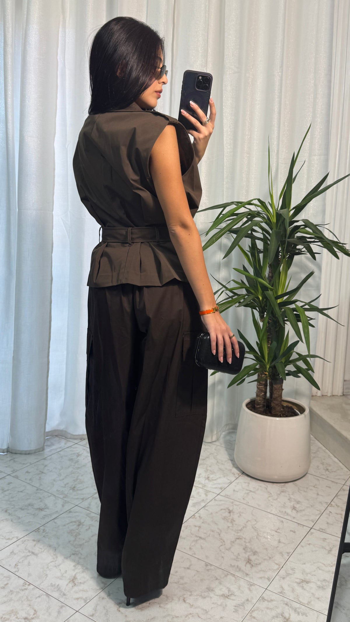 PANTALONE CARGO BROWN