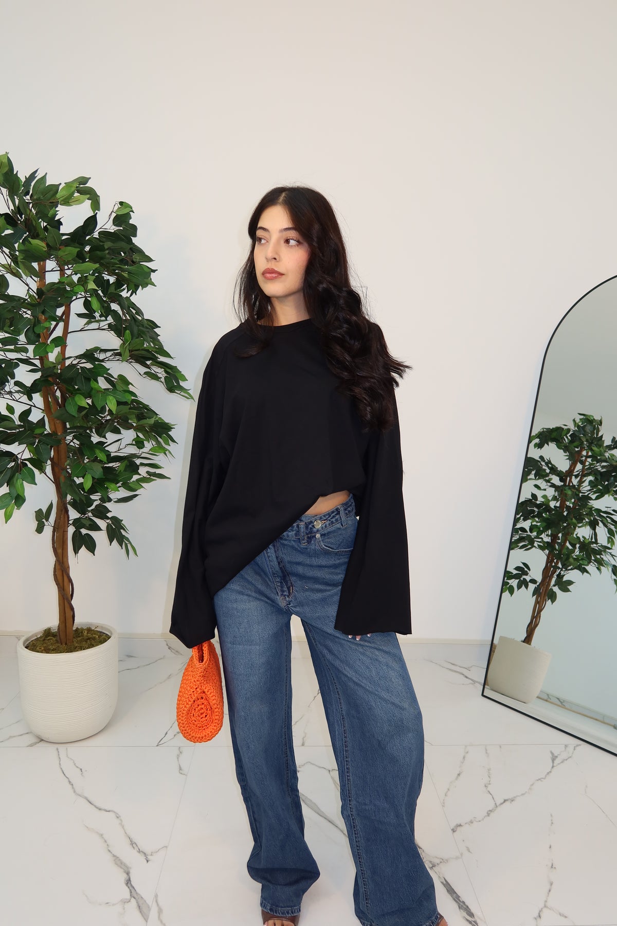 T-SHIRT OVER BLACK