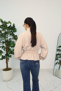 GIACCA ZIP BEIGE