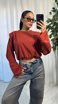 T-SHIRT CROP LONGSLEEVE