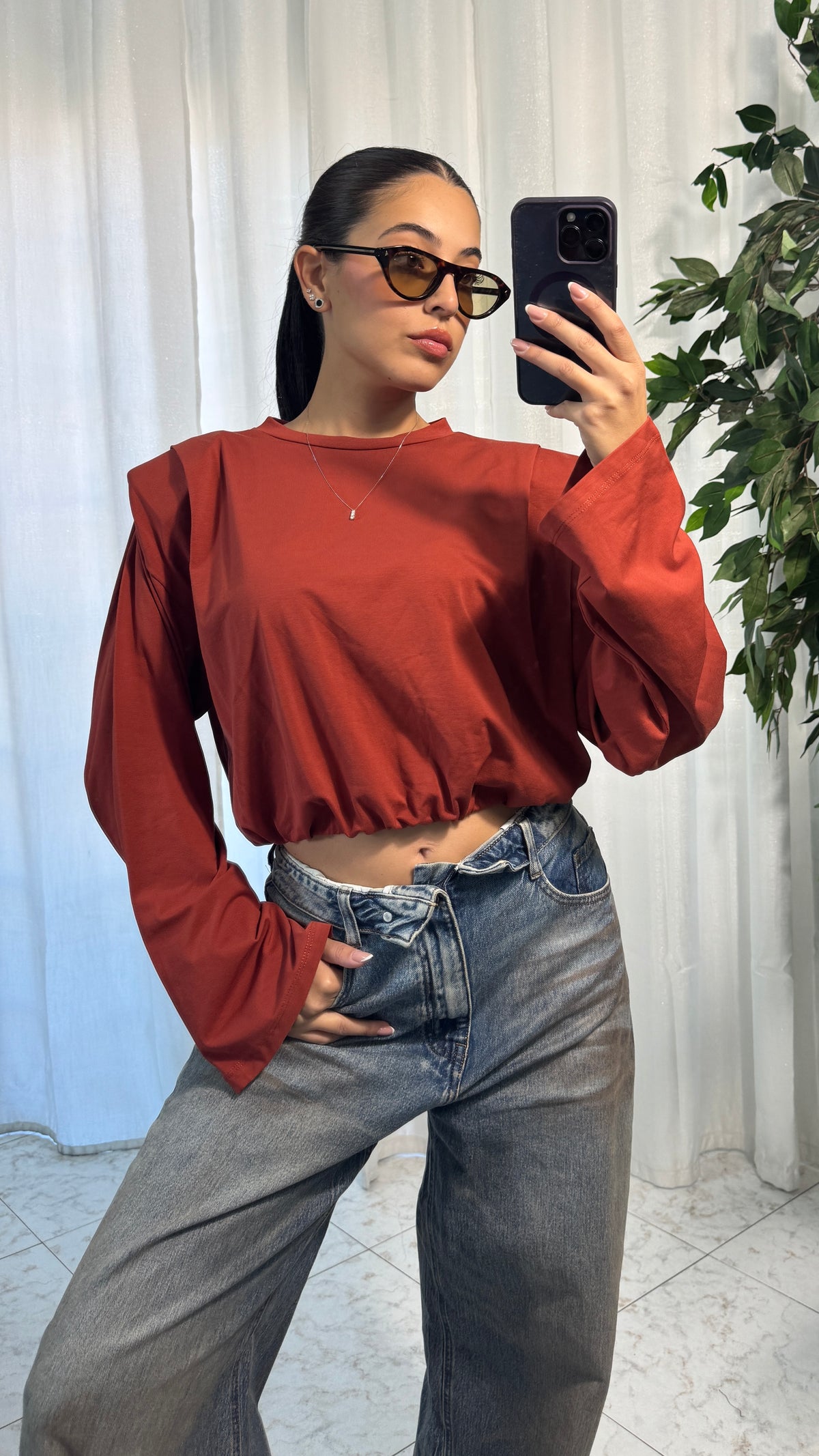 T-SHIRT CROP LONGSLEEVE
