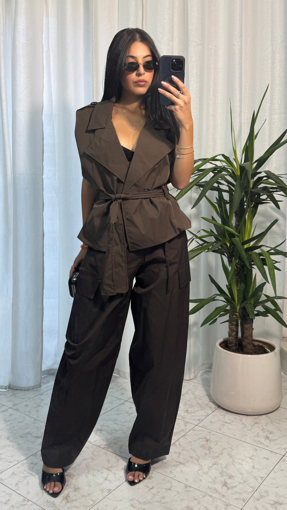 PANTALONE CARGO BROWN