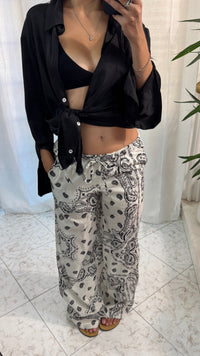 PANTALONE BANDANA WHITE