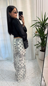 PANTALONE BANDANA WHITE