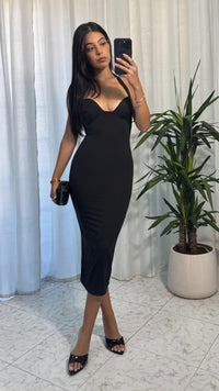 MIDI DRESS ADE BLACK