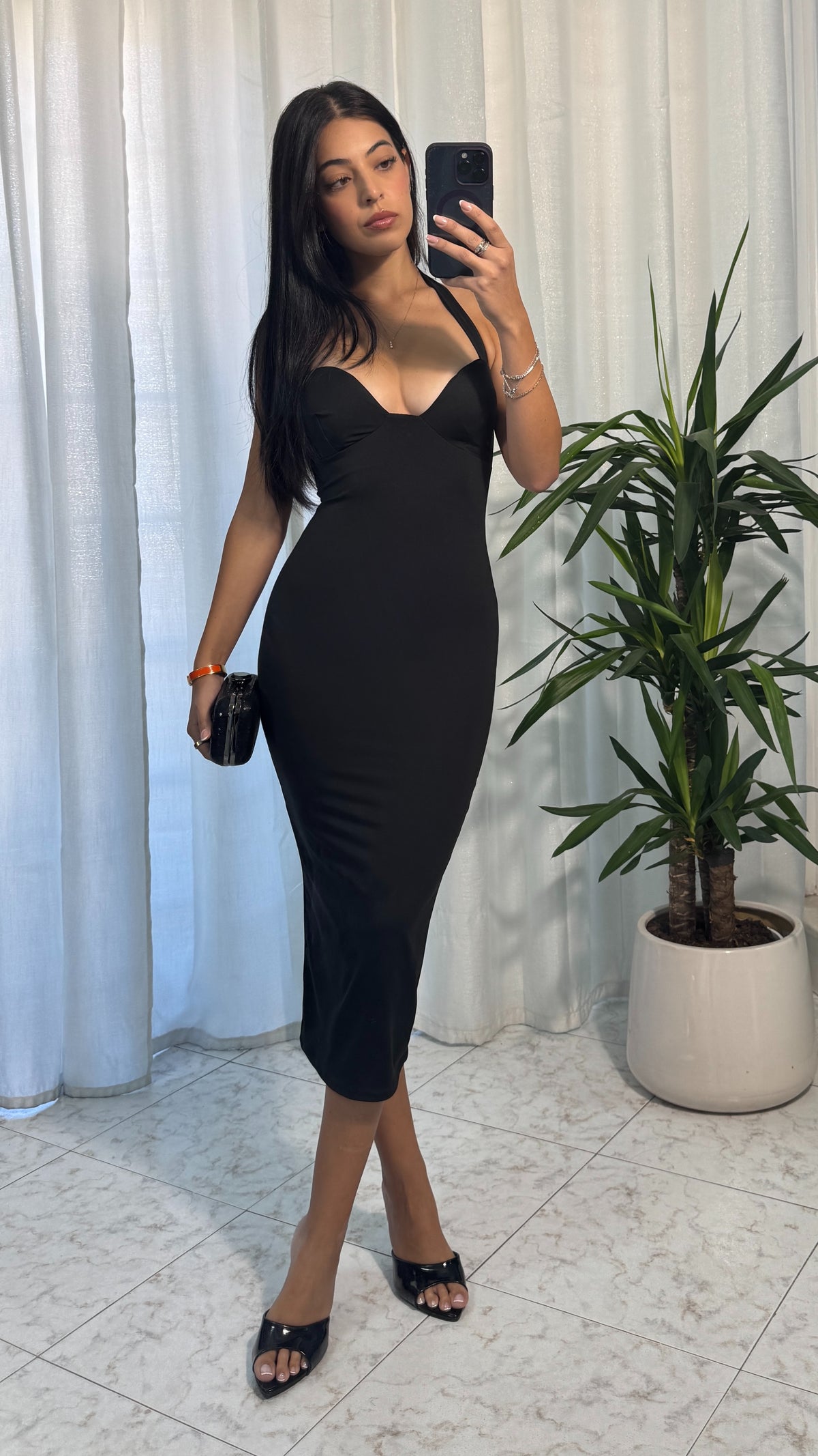 MIDI DRESS ADE BLACK