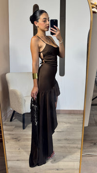 DRESS ZAFIRA BROWN