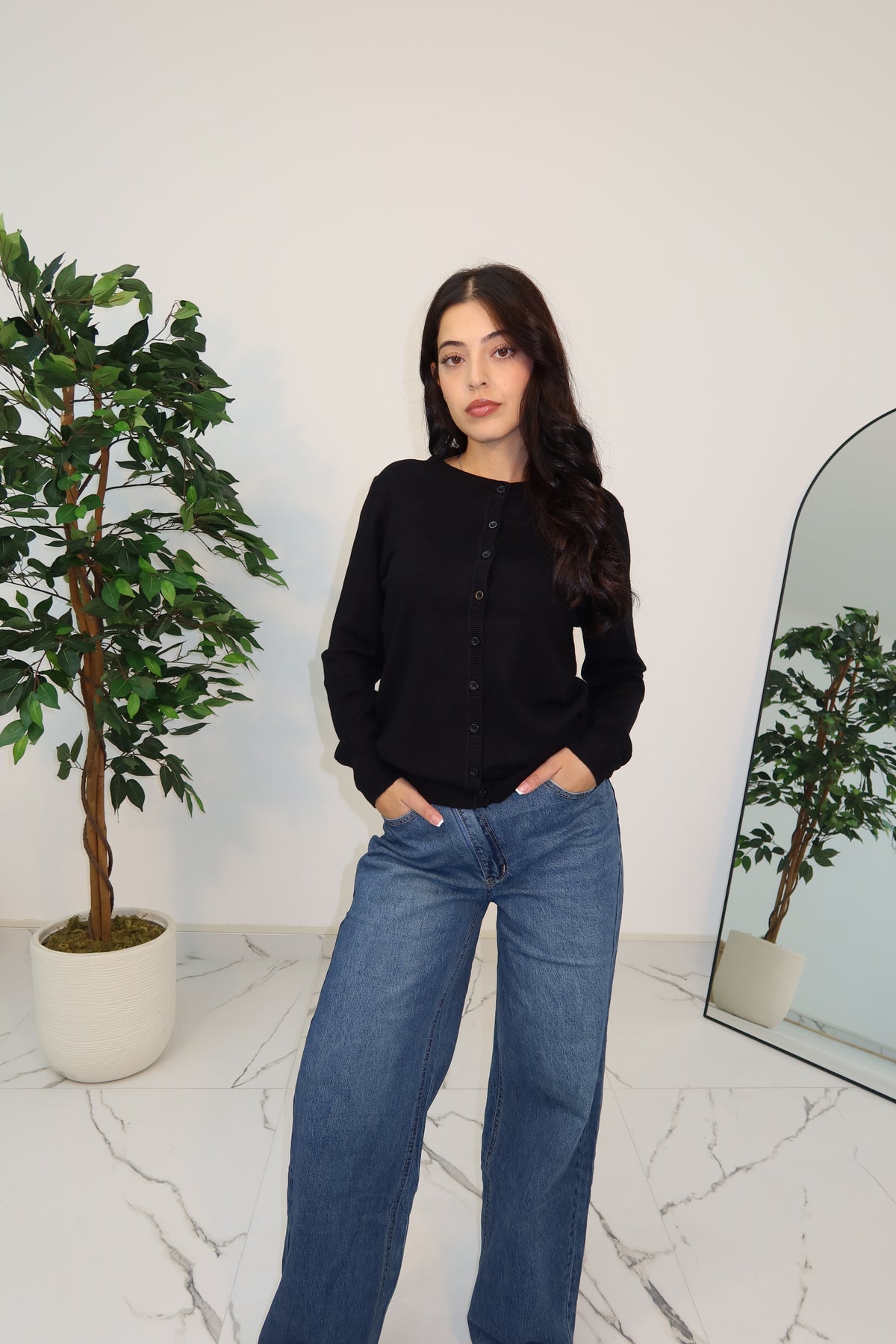 CARDIGAN BASIC BLACK