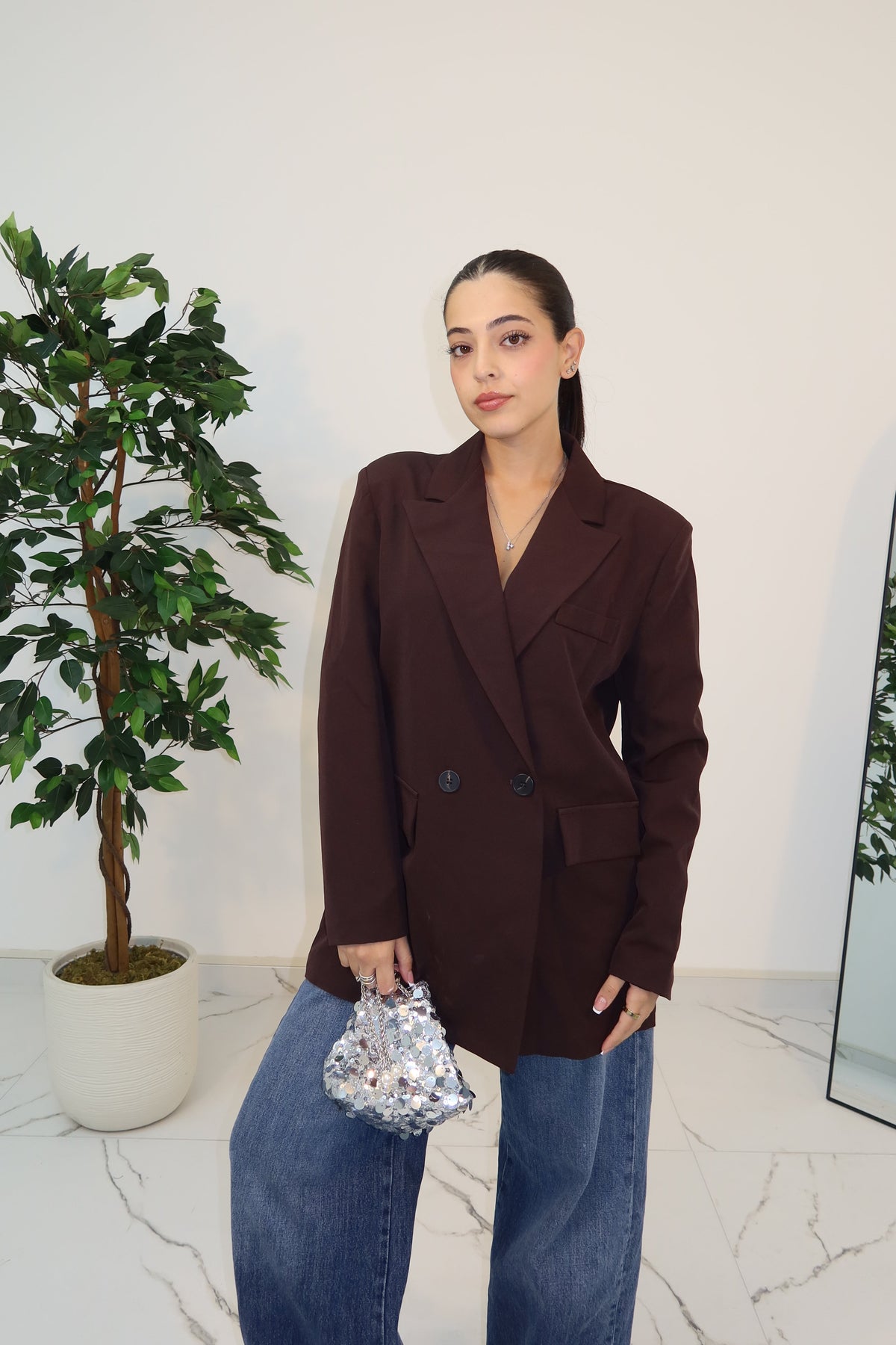 BLAZER JUSTWEST BROWN