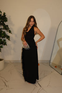 LONGDRESS PLUMAGE BLACK