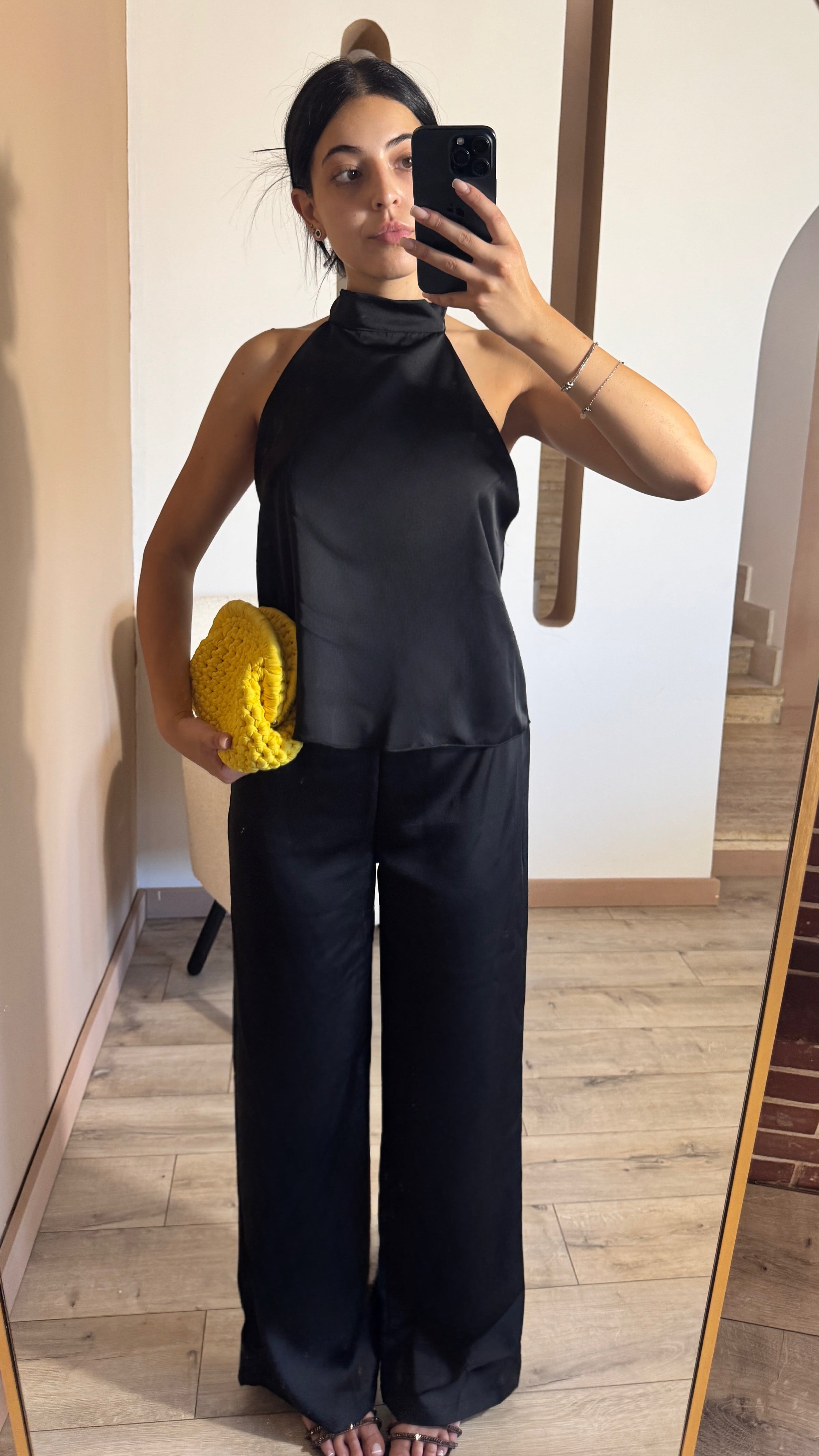 Co-ord Satin Black