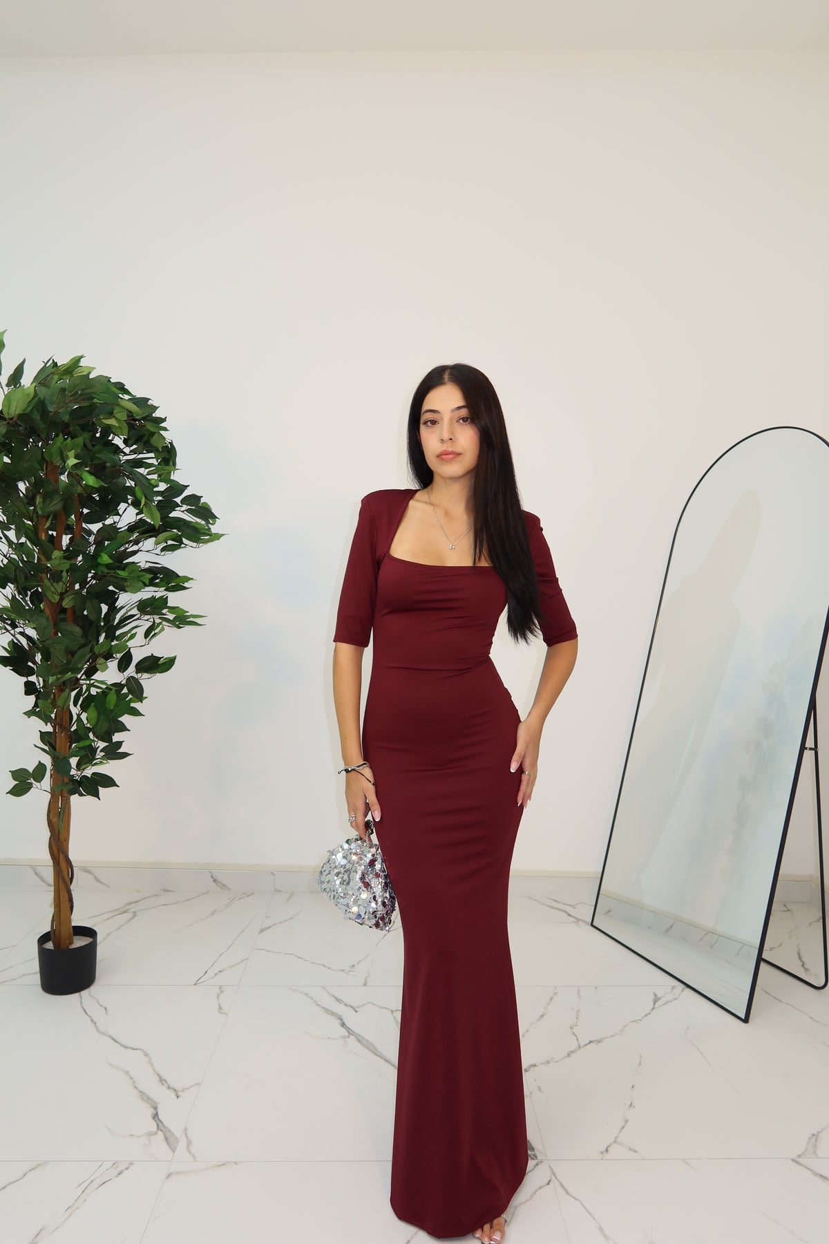 LONGDRESS ARTEMIS BORDEAUX