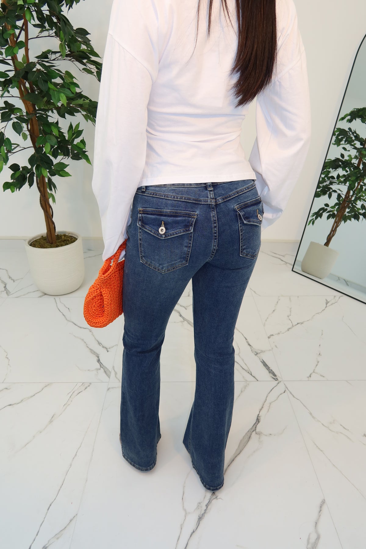 JEANS FLARE PUSH-UP