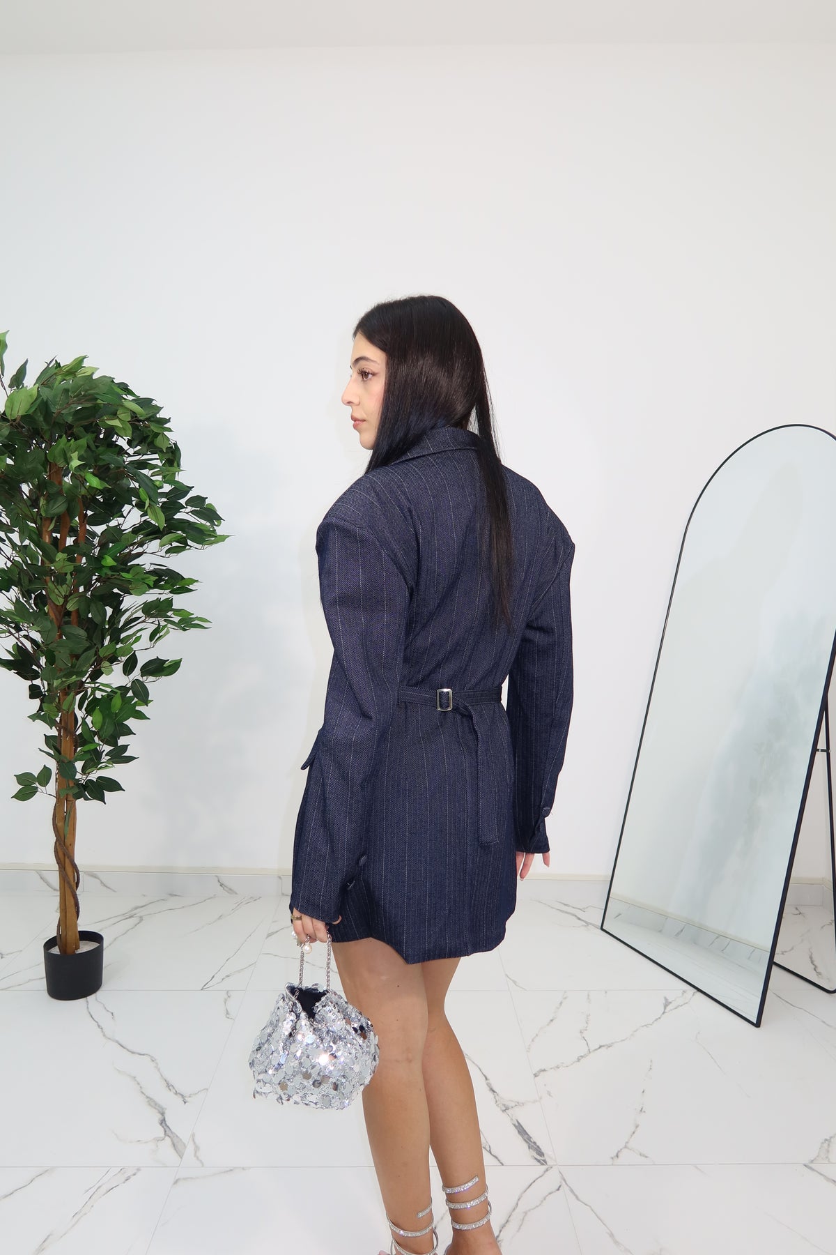 MINI DRESS OFFICE BLUE