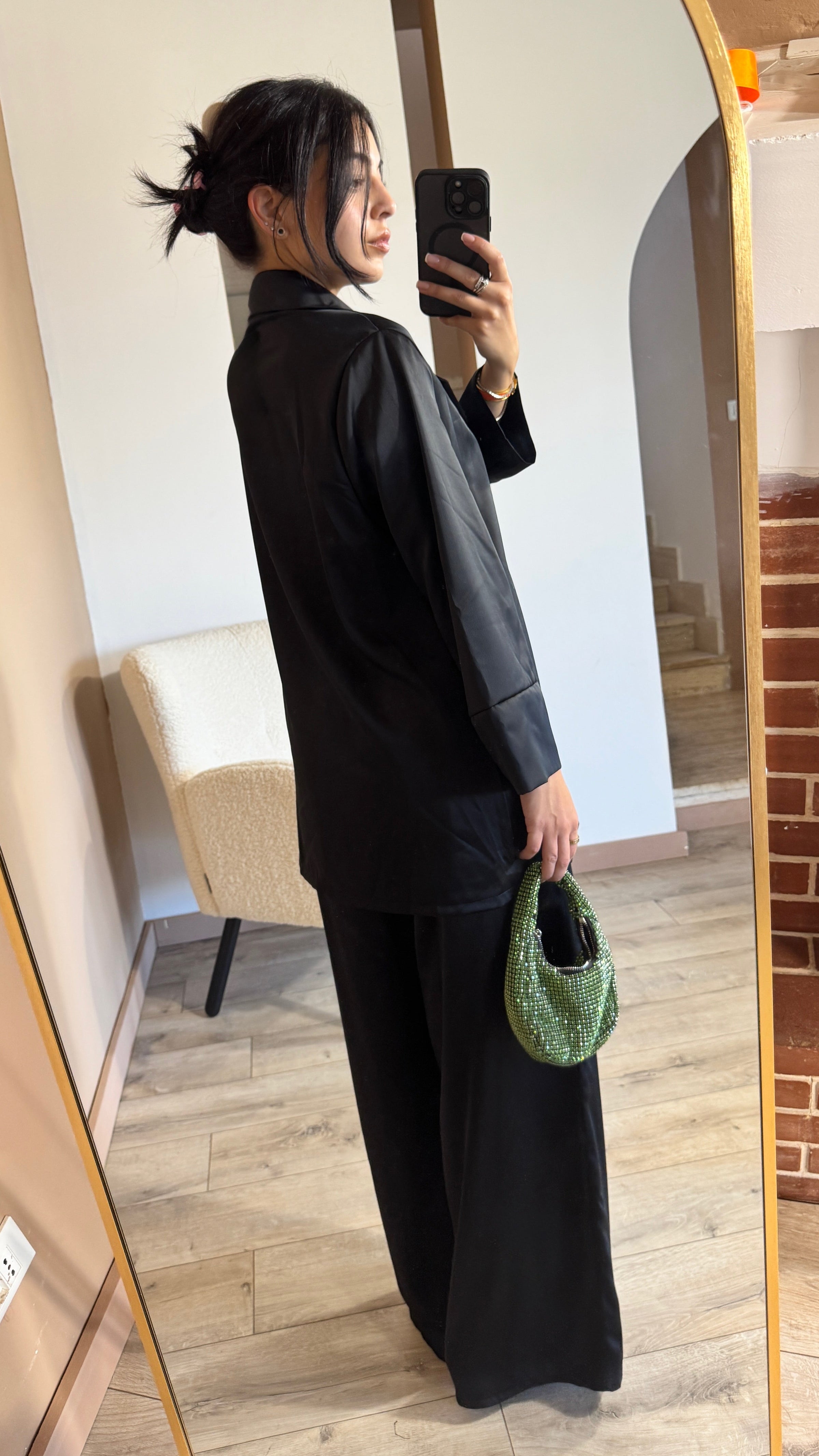Tailleur Black Satin