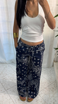 PANTALONE BANDANA BLUE