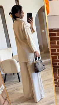 Tailleur Champagne Satin