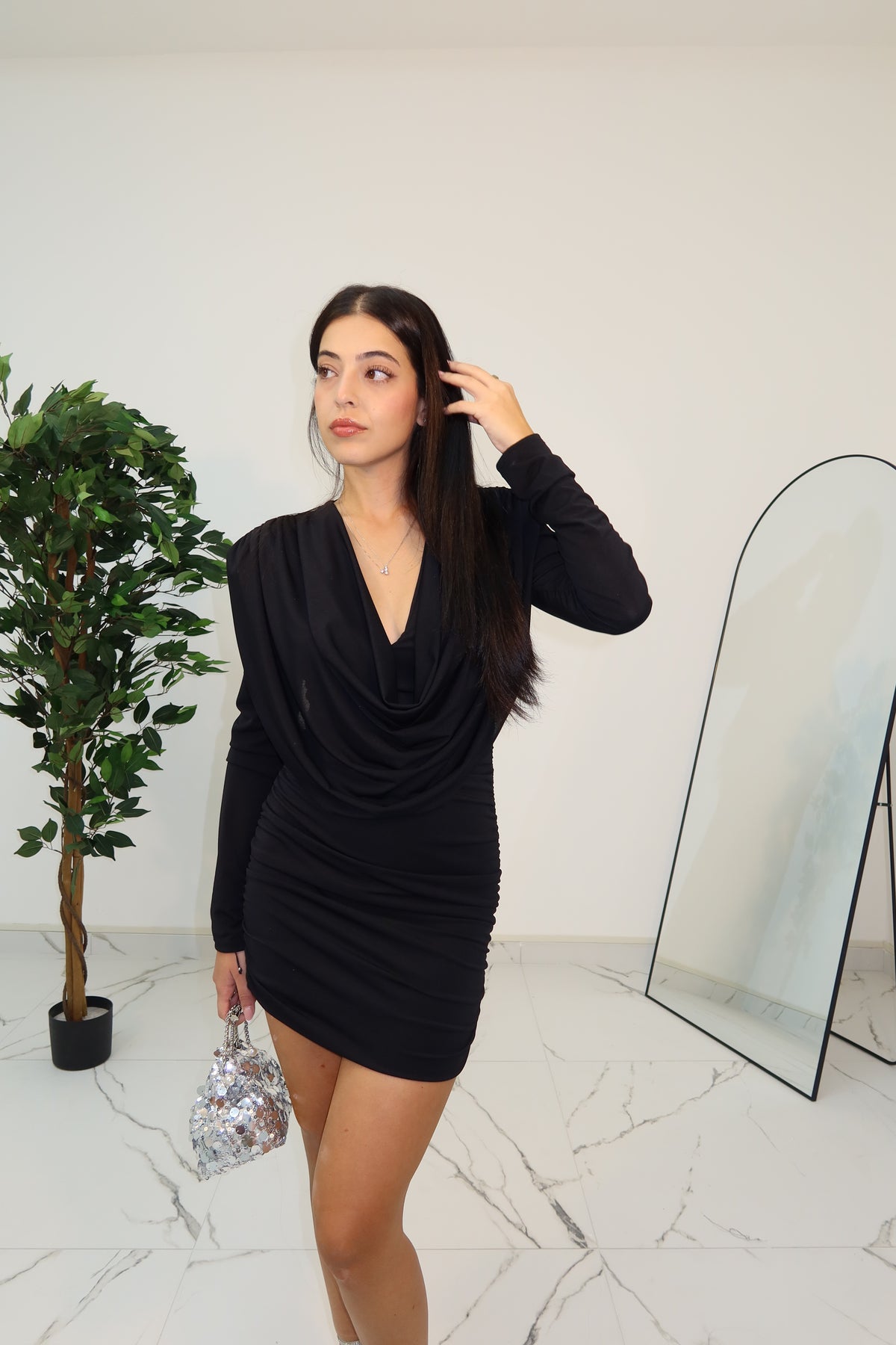 MINI DRESS DUNE BLACK