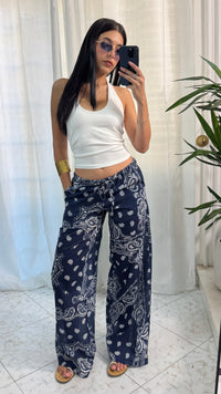 PANTALONE BANDANA BLUE