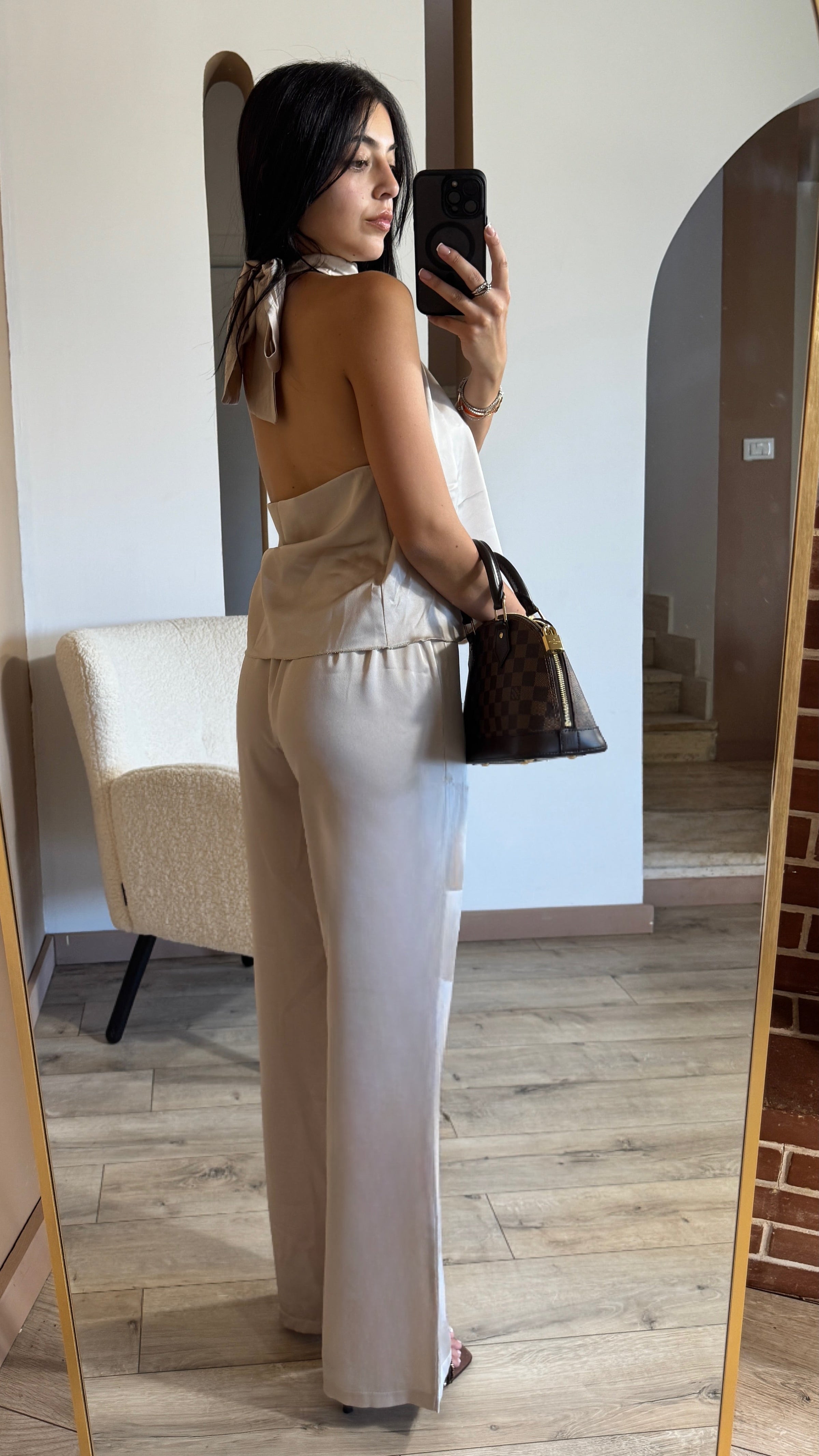 Co-ord Satin Champagne