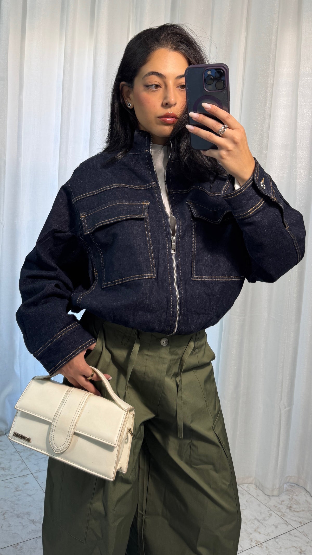 GIACCA ZIP DENIM