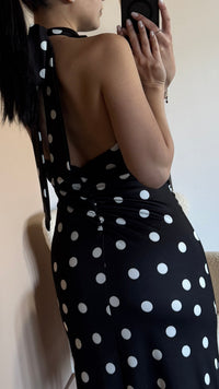 Pois Midi Dress