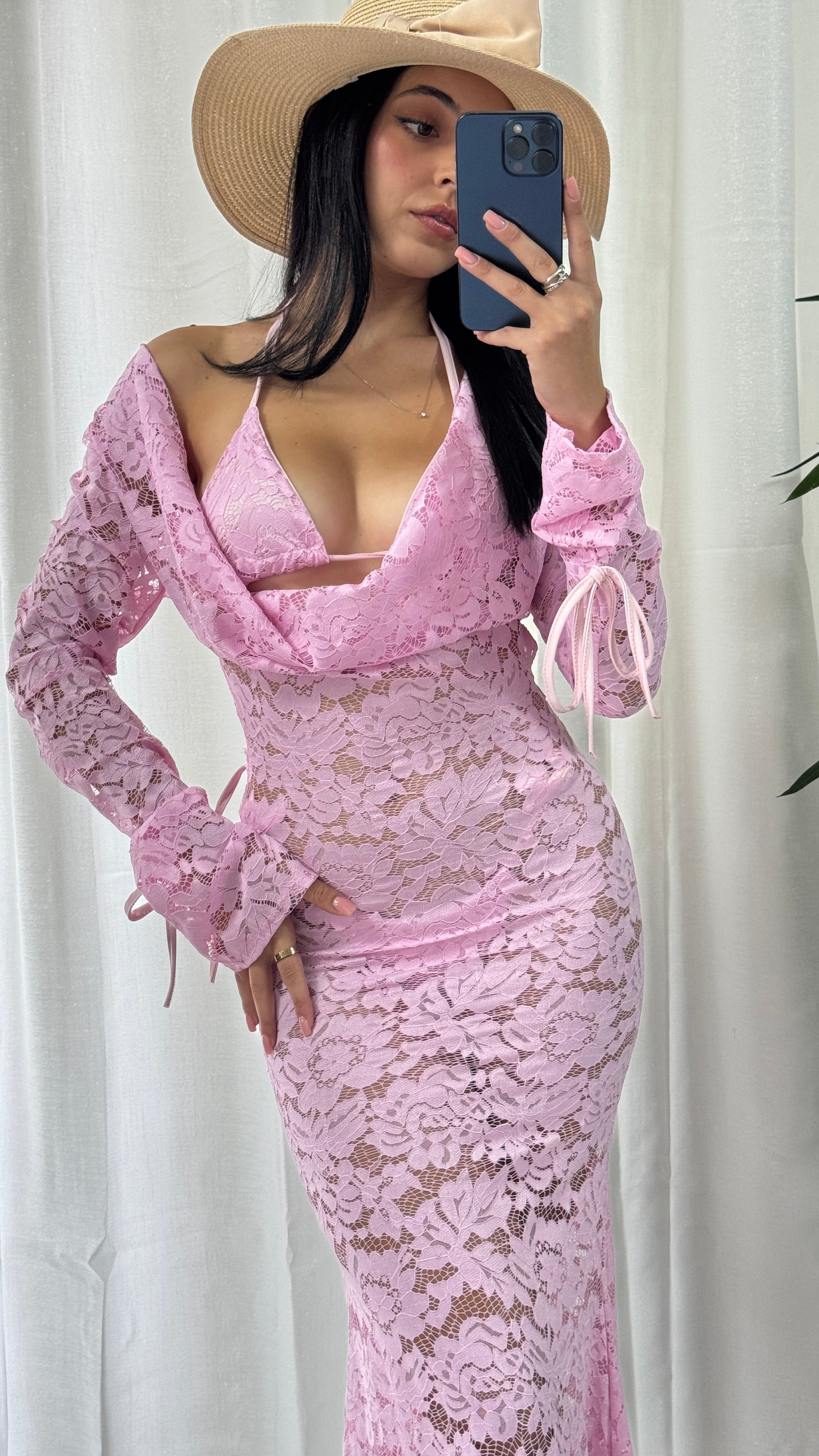 COPRICOSTUME PIZZO PINK