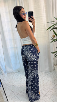 PANTALONE BANDANA BLUE