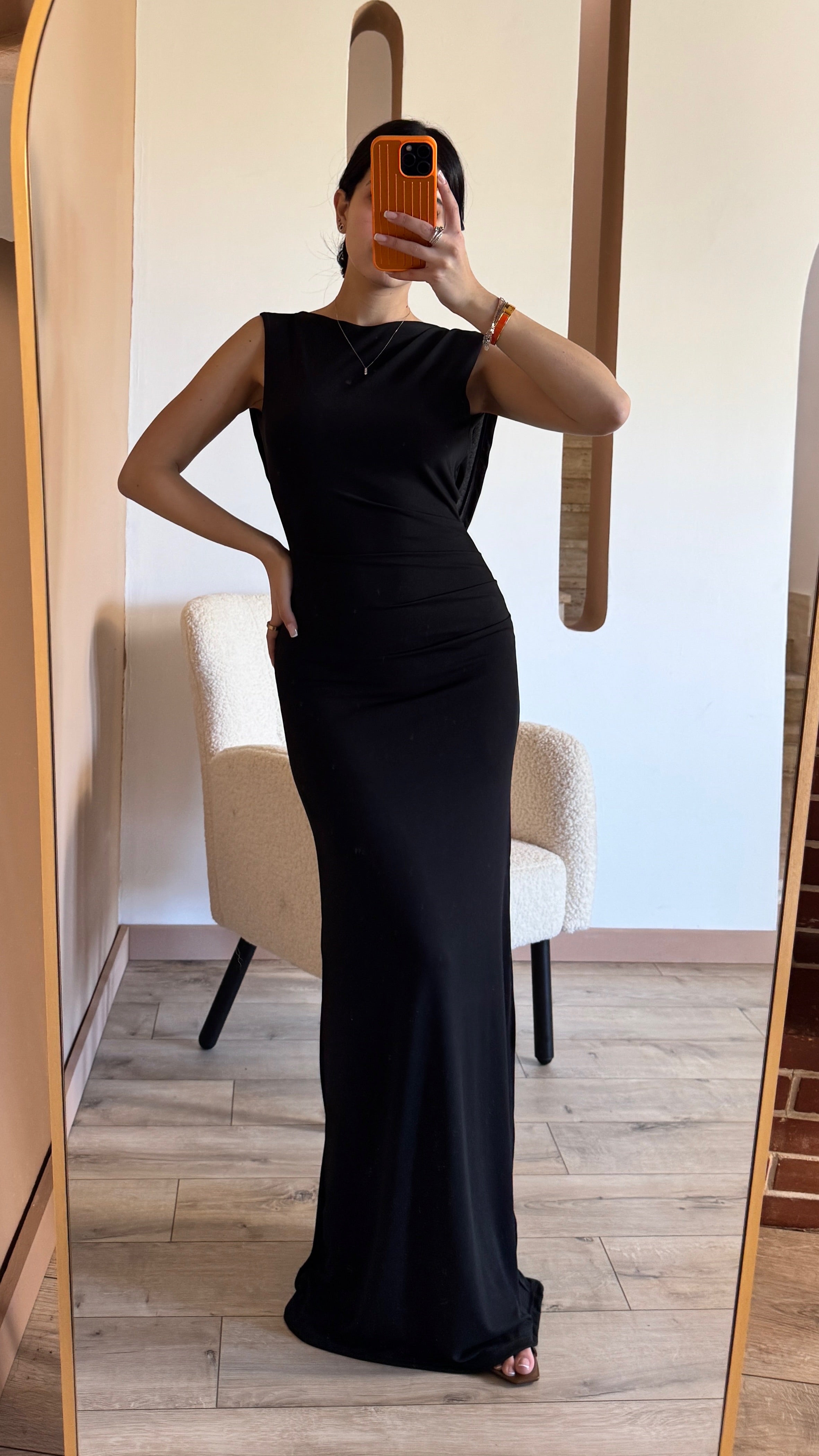 Drape Dress Noir