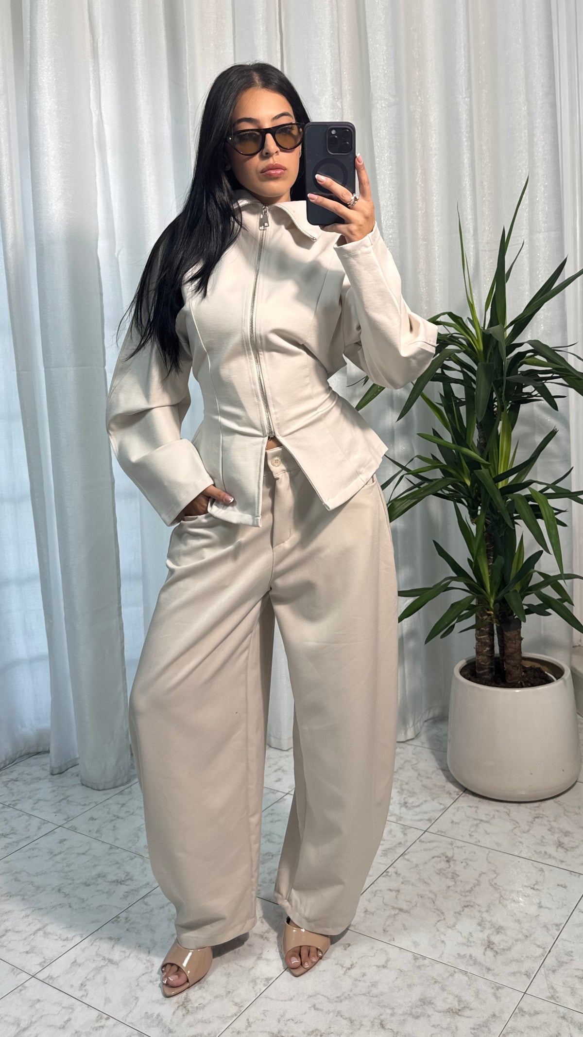 PANT BALLON BEIGE