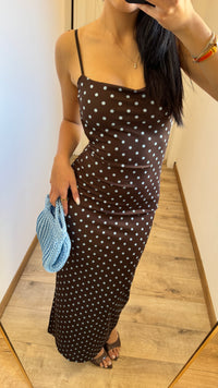 Dress Pois Brown