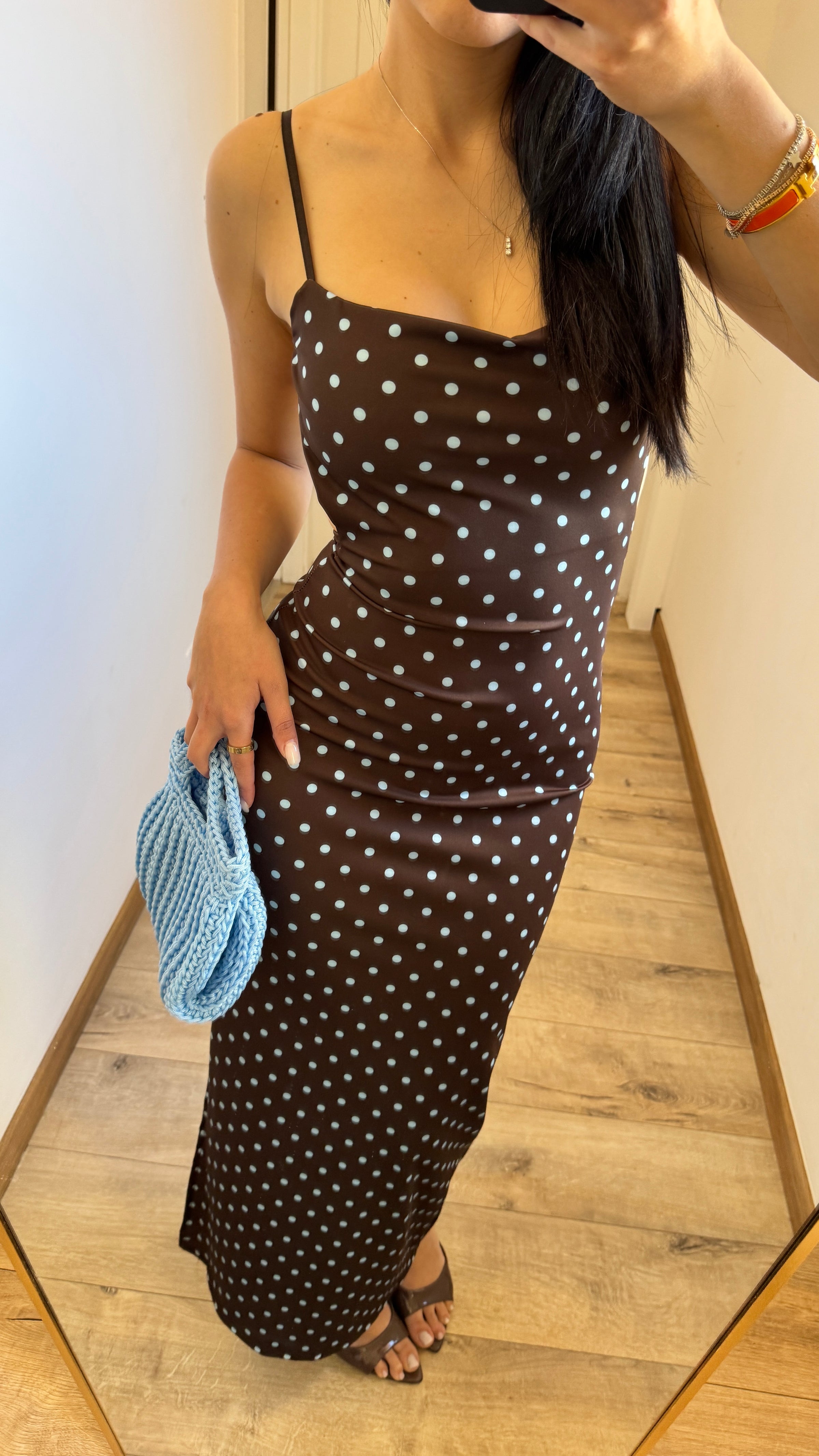 Dress Pois Brown