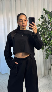 T-SHIRT LONGSLEEVE BLACK