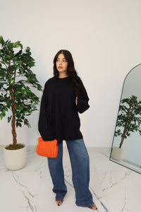 T-SHIRT OVER BLACK