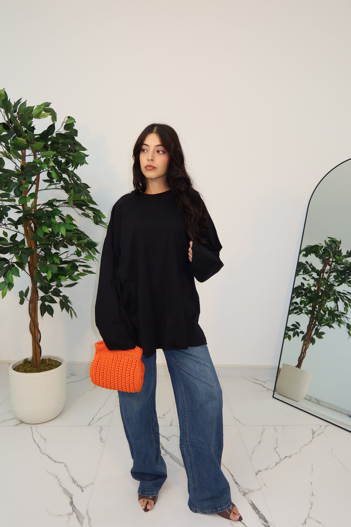 T-SHIRT OVER BLACK