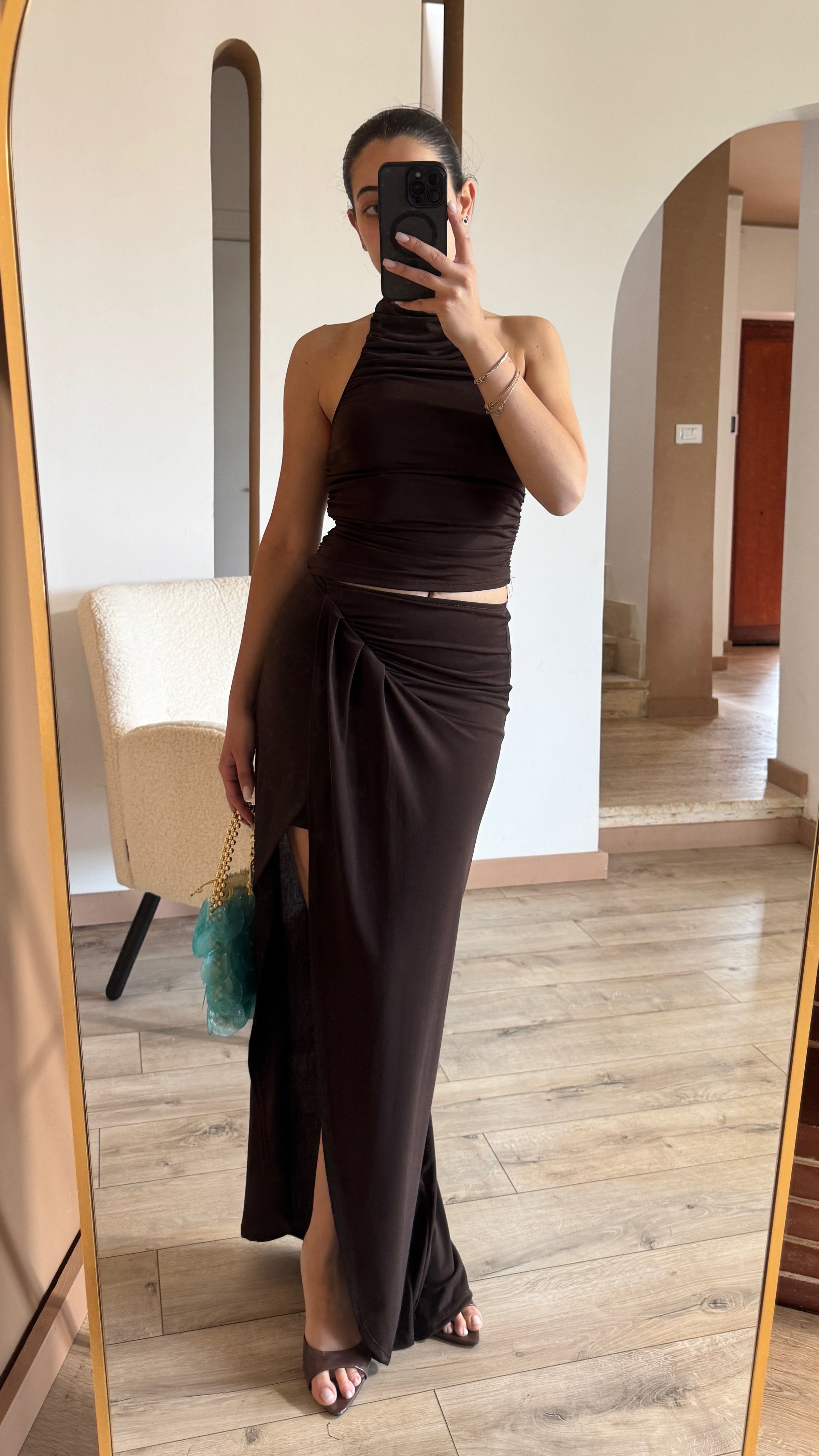 Set Draped Brown