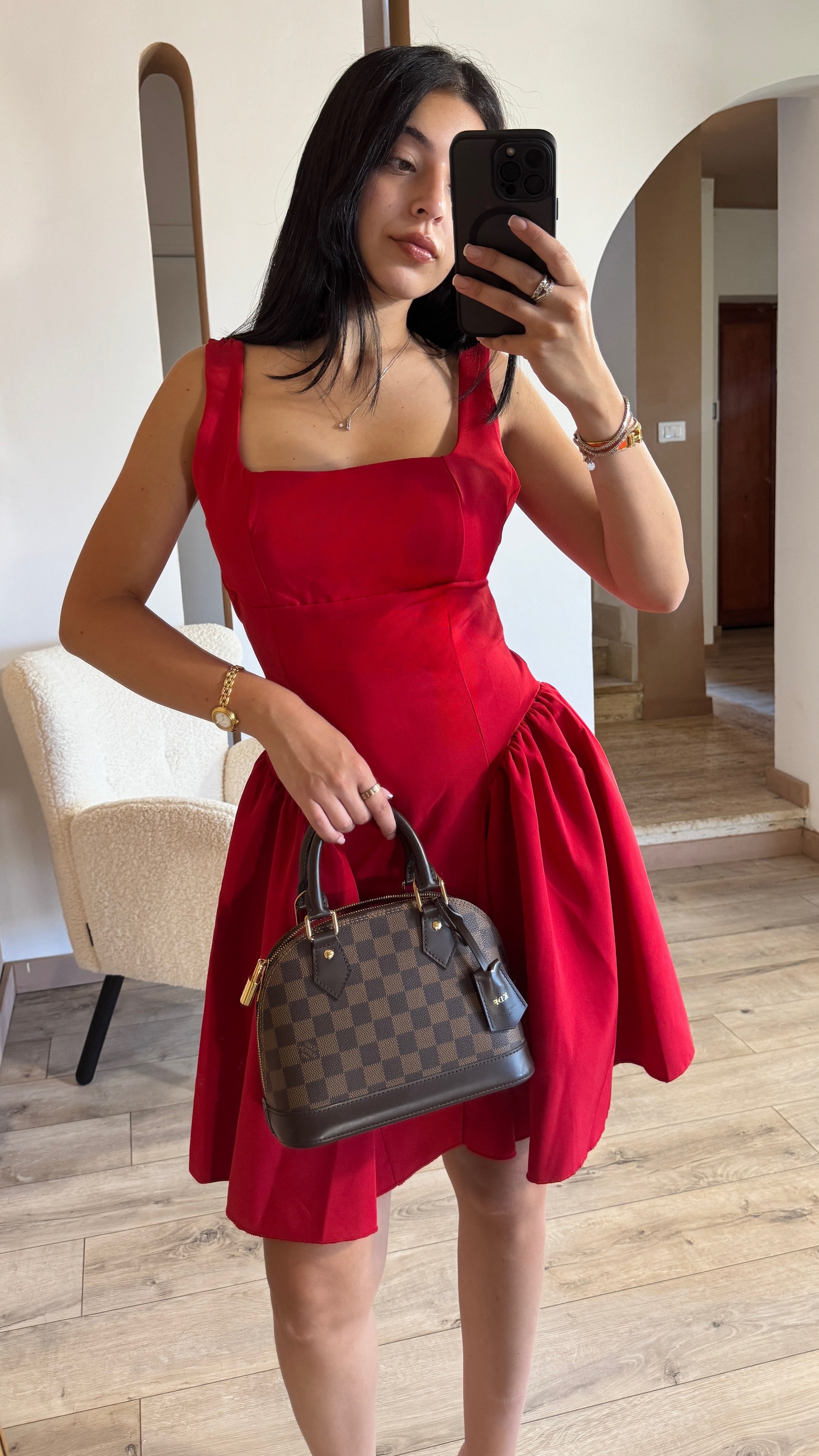 MINI DRESS BABY RED