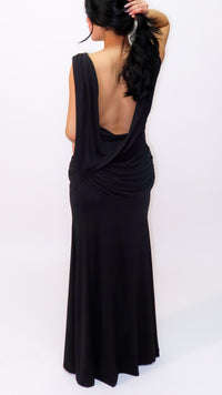 Dress V Drape Noir