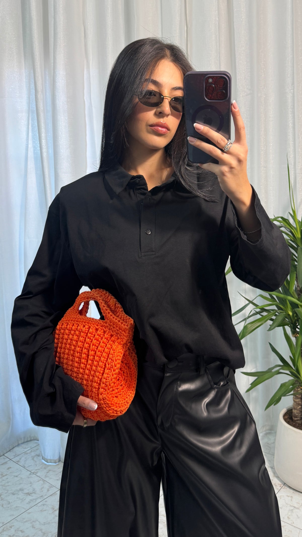POLO LONGSLEEVE BLACK