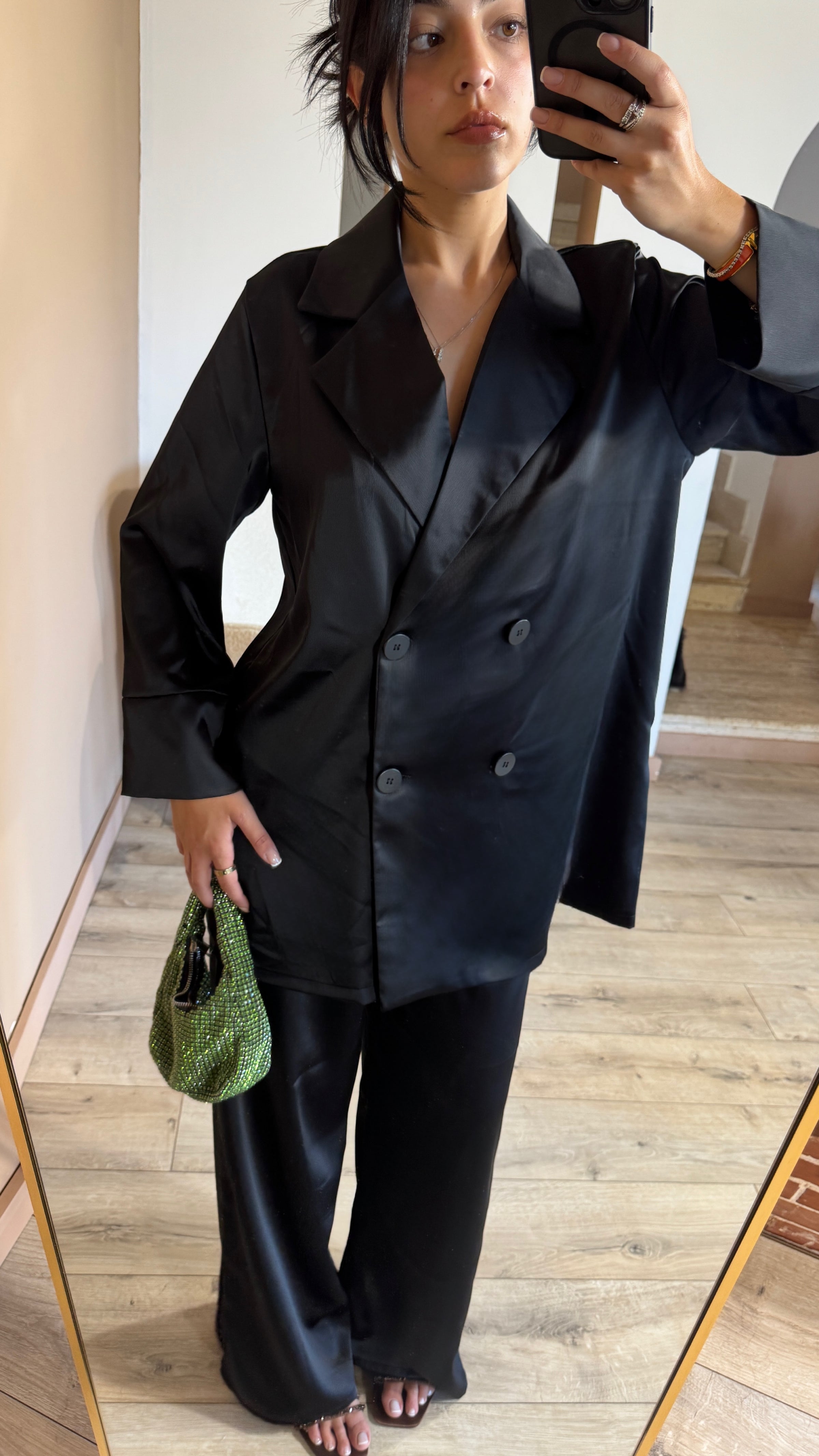 Tailleur Black Satin