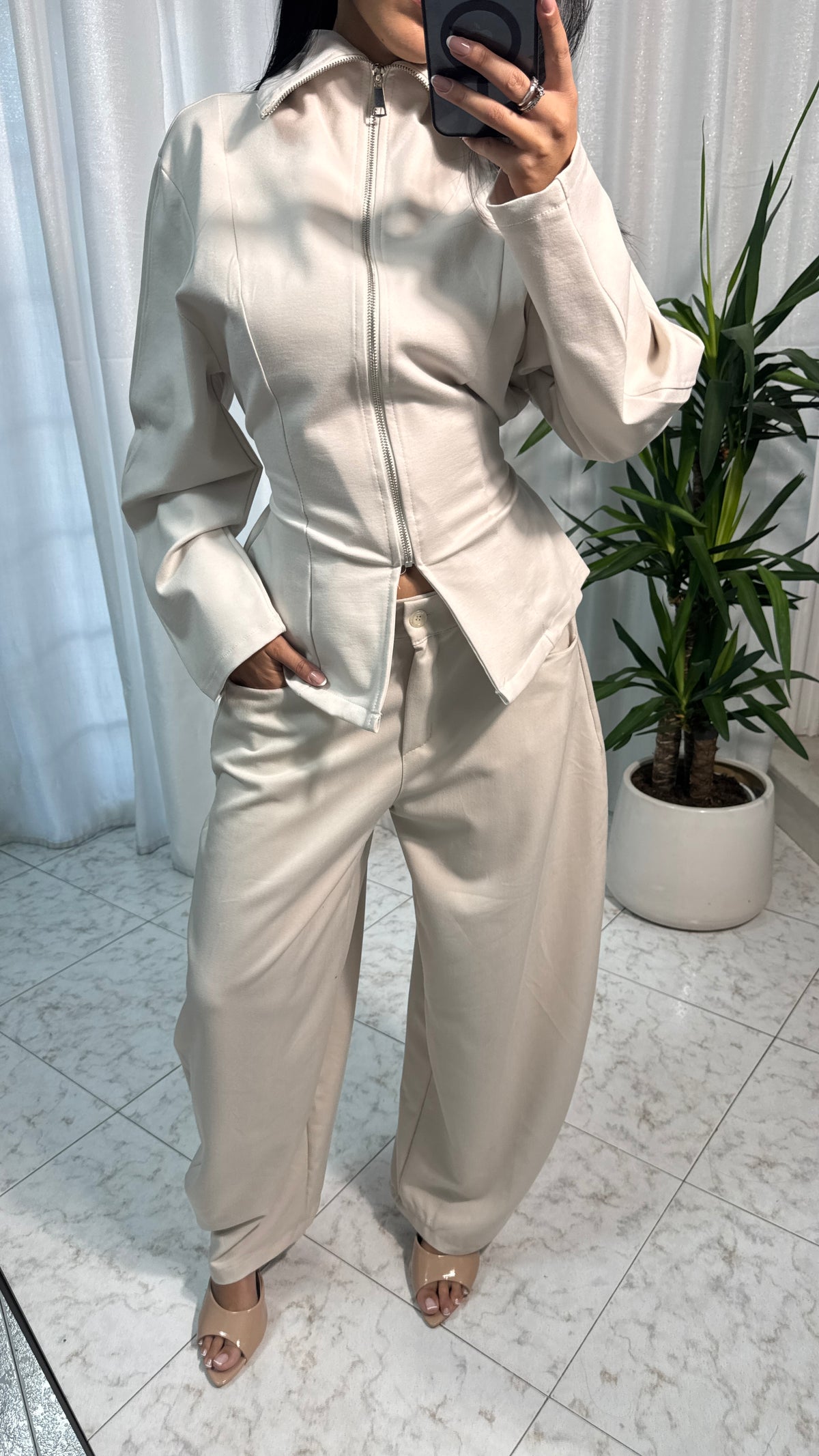 PANT BALLON BEIGE